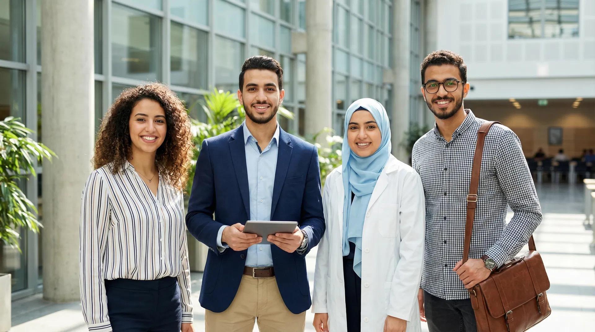 Diverse MENA university students in STEM disciplines